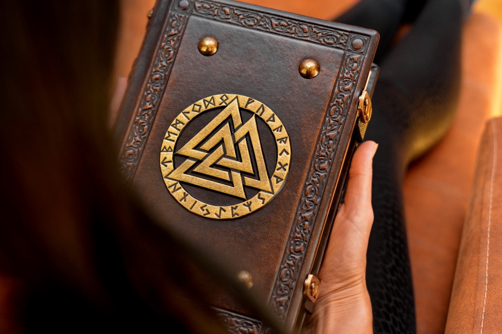 The Saga of the Valknut: A Leather Journal of Norse Mythology