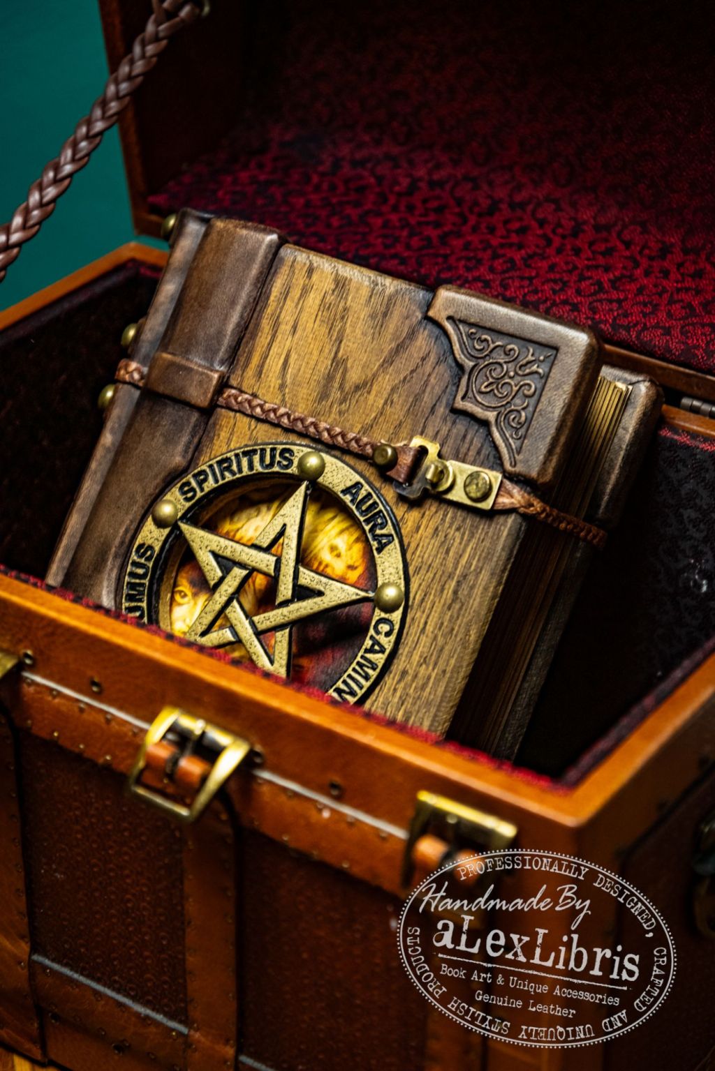 The Codex of the Five Elements: A Runic Wooden Tome